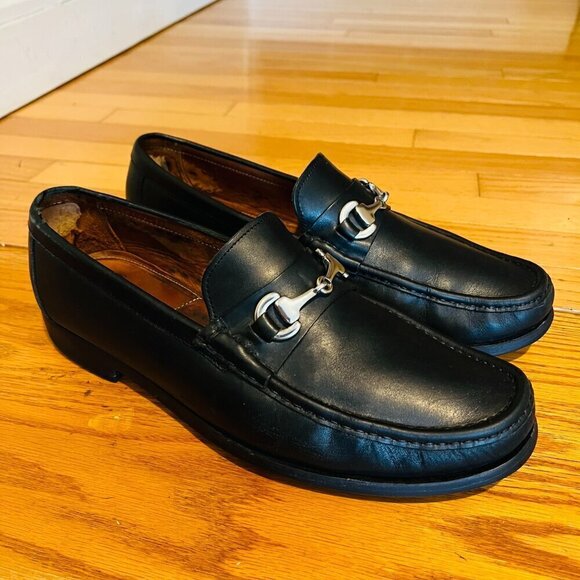 Allen Edmonds Horse Bit Loafers Shoes 11.5 Black Model Arezzo Rubber Soles main image 14